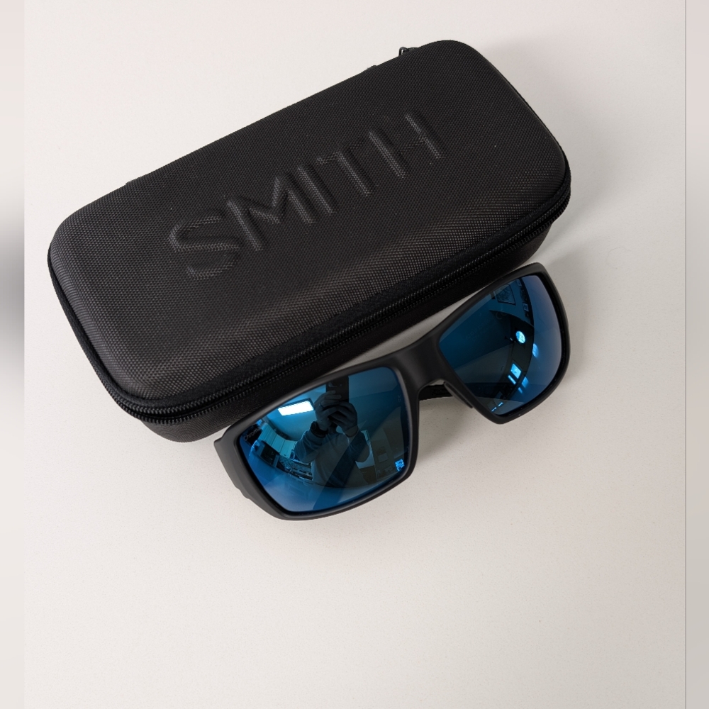 Smith Black Sunglasses with Blue Lenses